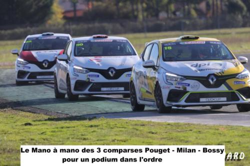 le mano à mano des trois comparses Pouget- Milan-Bossy pour un podium dans l'ordre